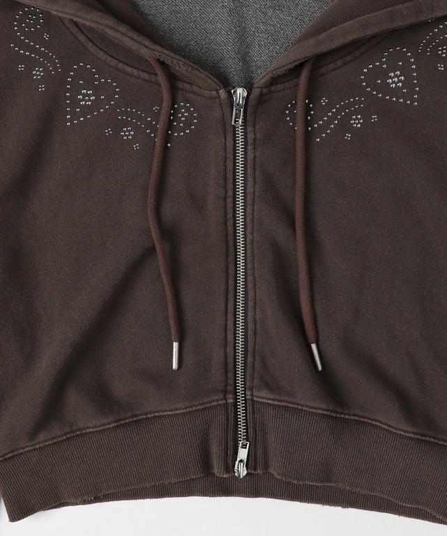 スタッズデザインWジップPK