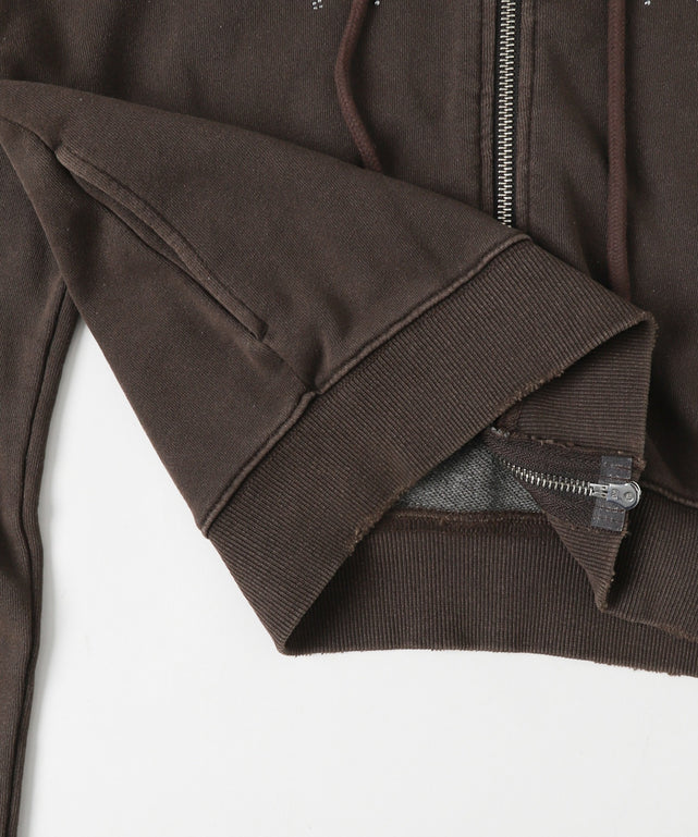 スタッズデザインWジップPK