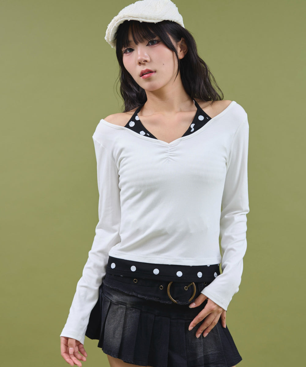 ホワイト モデル：160cm F着用