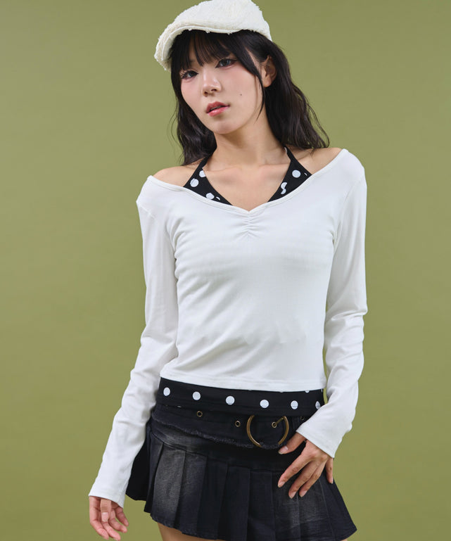 ホワイト モデル：160cm F着用