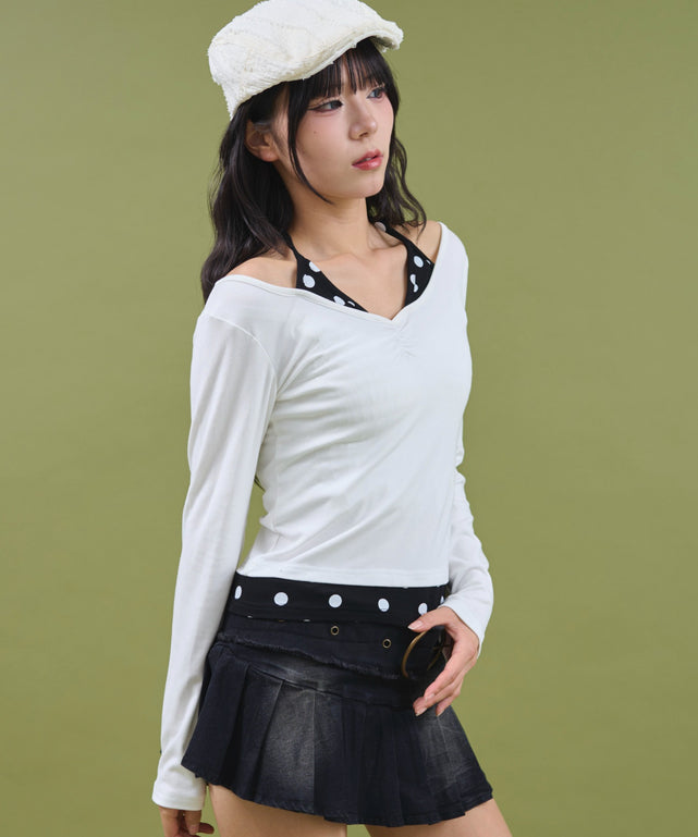 ホワイト モデル：160cm F着用