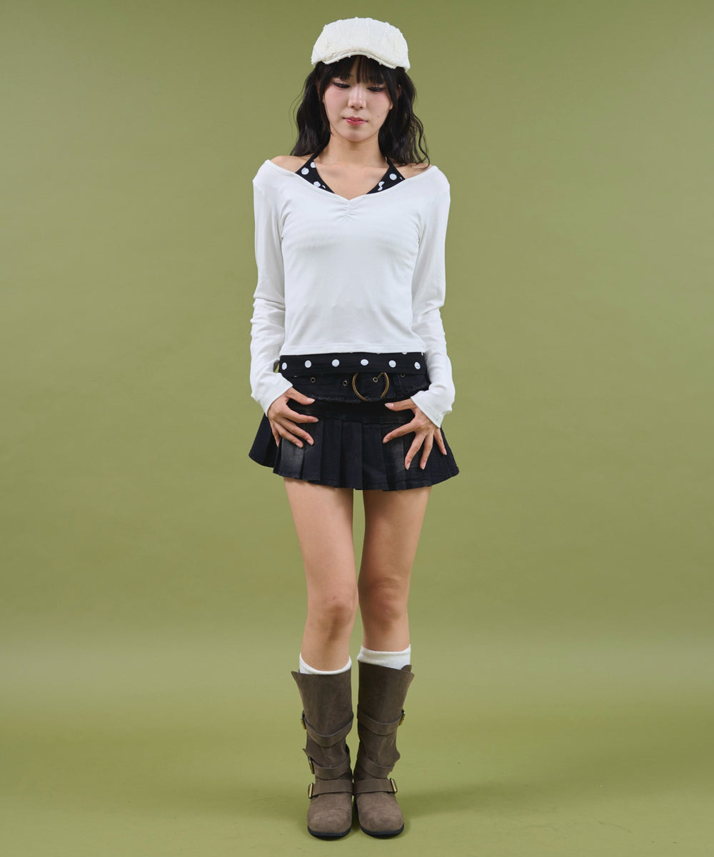 ホワイト モデル：160cm F着用