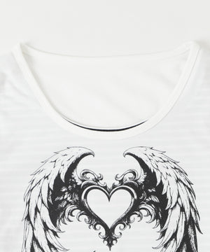 フェイクレイヤードグラッフィックトップ