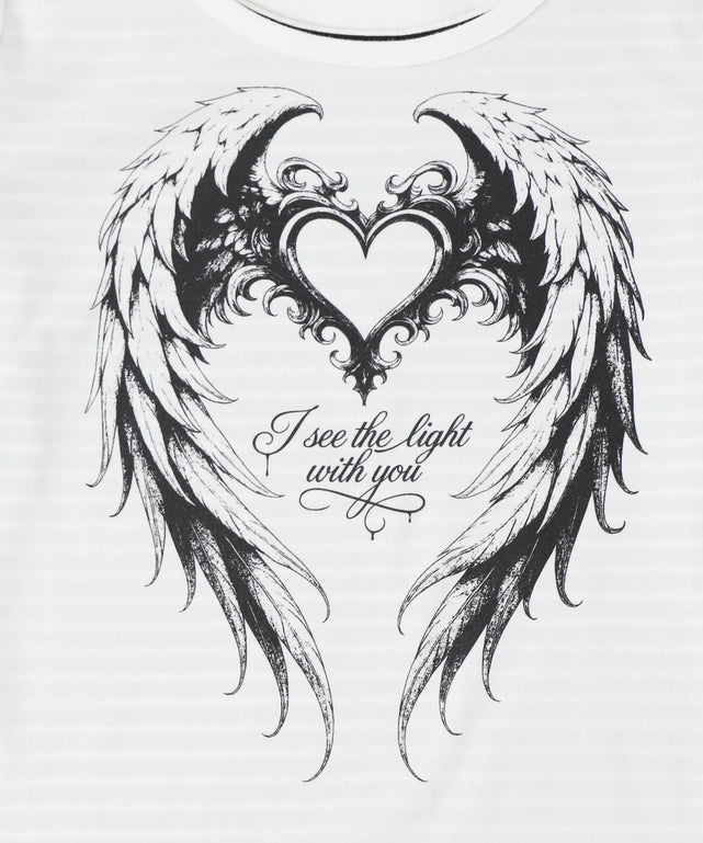 フェイクレイヤードグラッフィックトップ