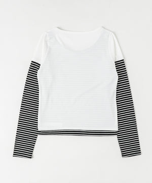 フェイクレイヤードグラッフィックトップ