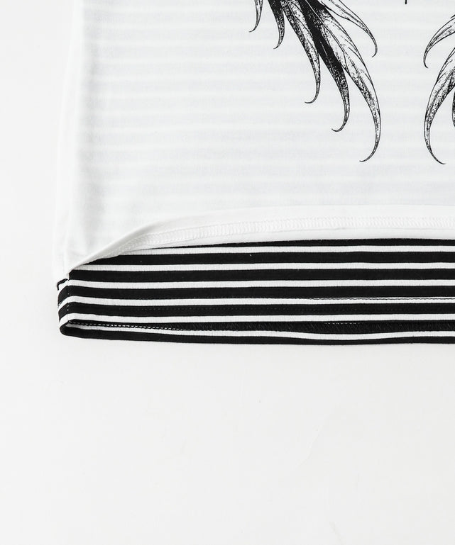 フェイクレイヤードグラッフィックトップ