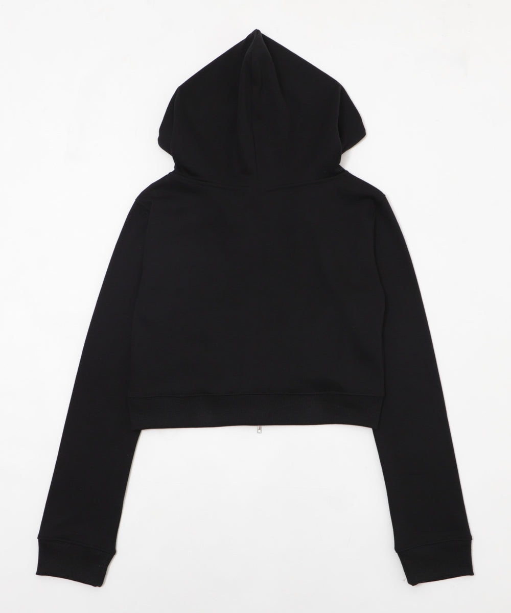 ラインストーンショートパーカー