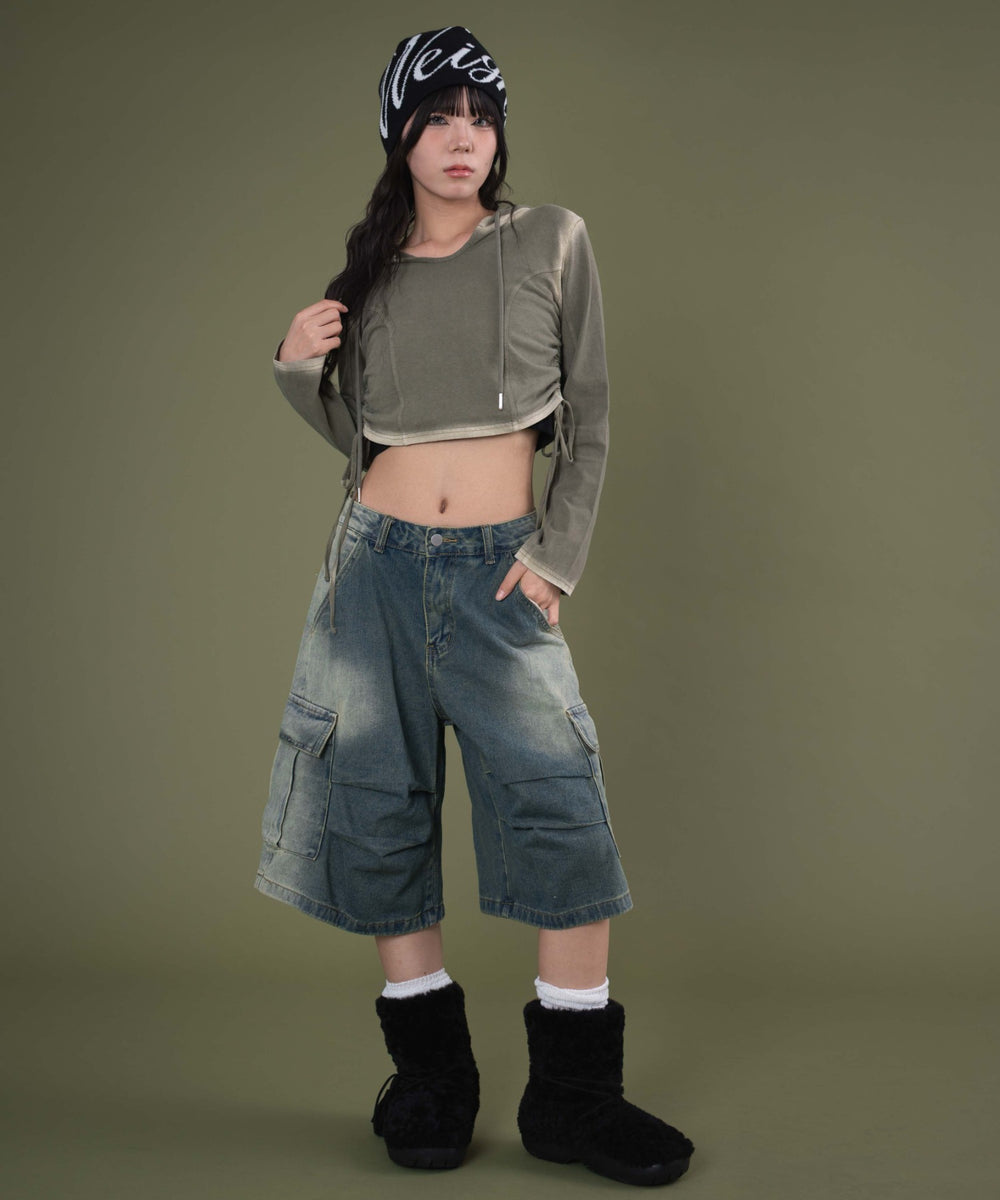 カーキ モデル：160cm F着用