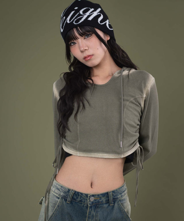 カーキ モデル：160cm F着用