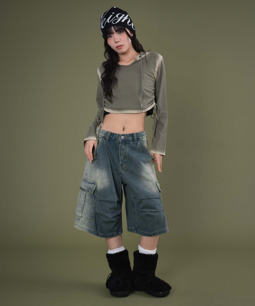 カーキ モデル：160cm F着用