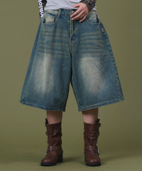 バギーハーフデニム