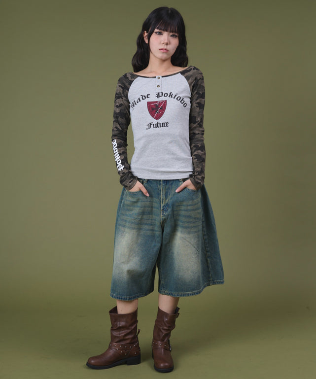 デニム中濃 モデル：160cm S着用