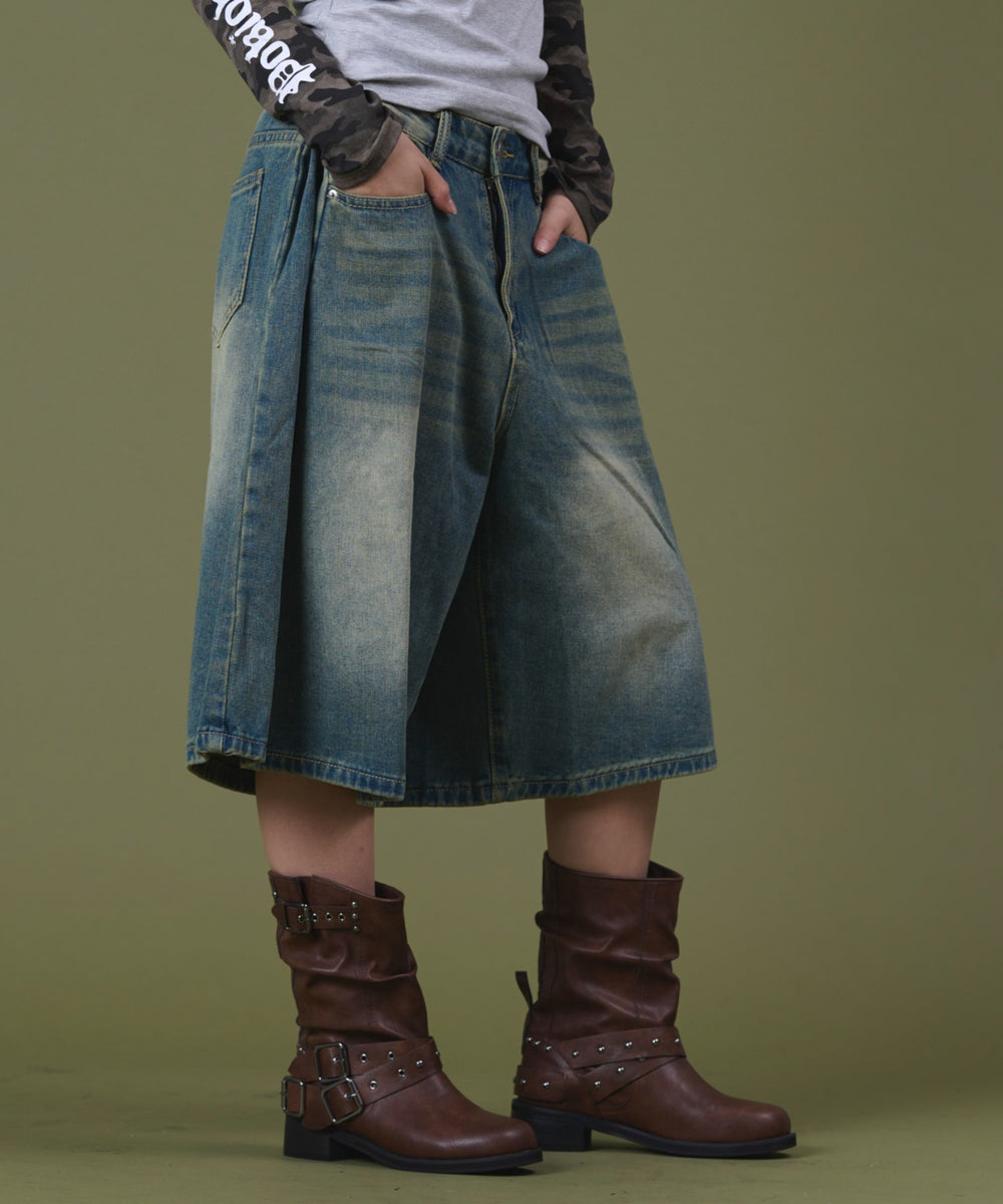 デニム中濃 モデル：160cm S着用