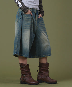 デニム中濃 モデル：160cm S着用