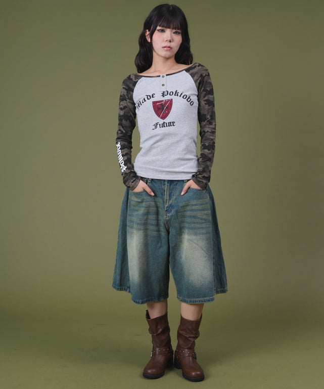 デニム中濃 モデル：160cm S着用