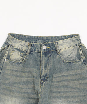 バギーハーフデニム