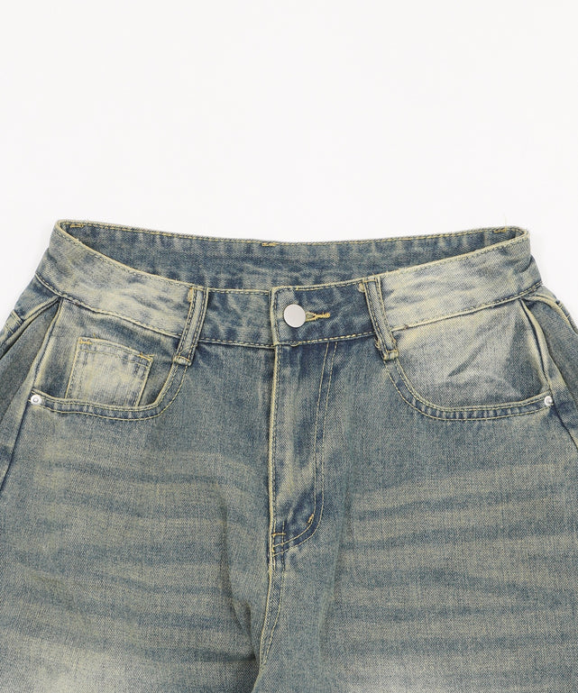 バギーハーフデニム