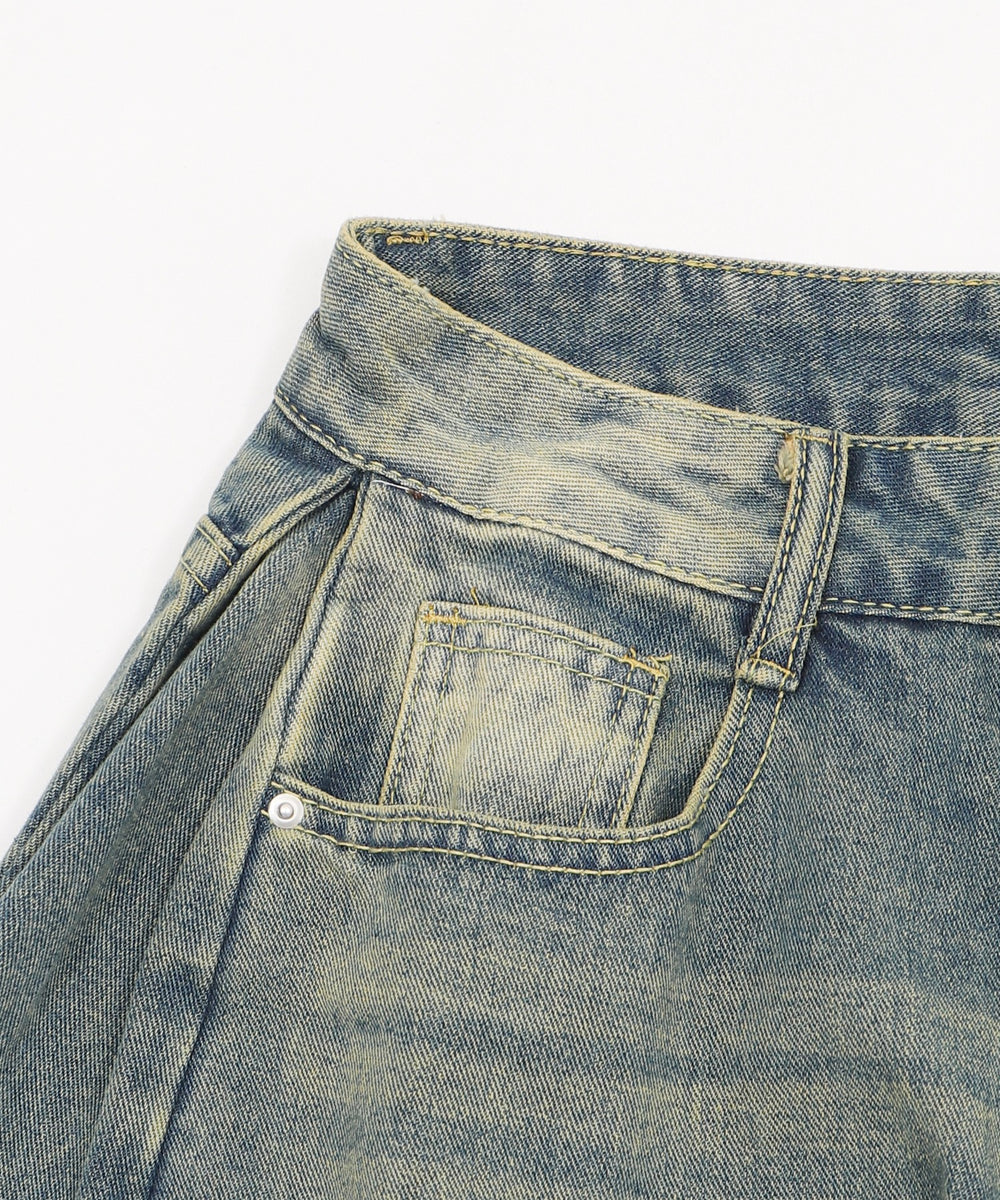 バギーハーフデニム