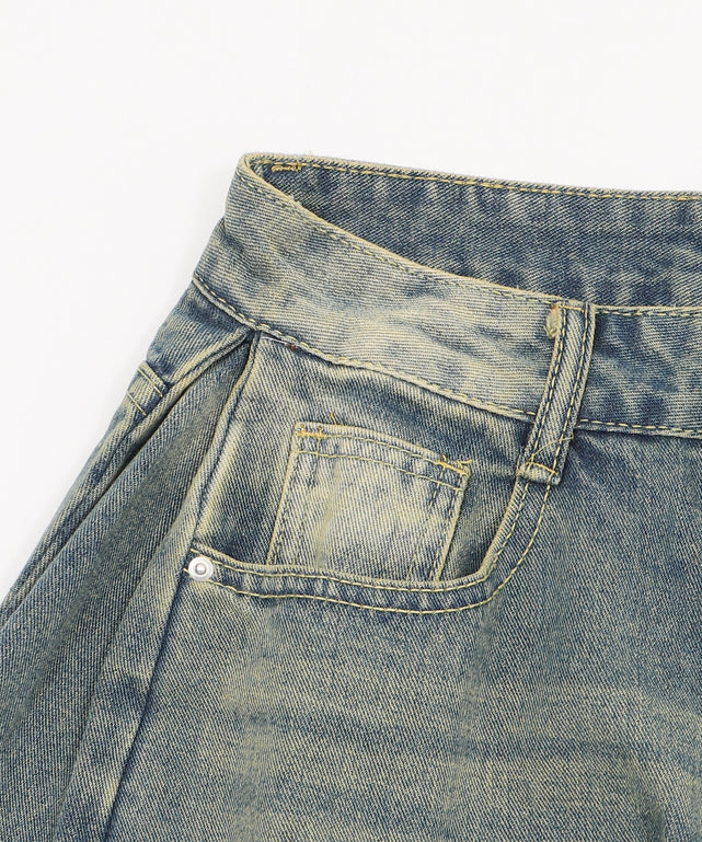 バギーハーフデニム