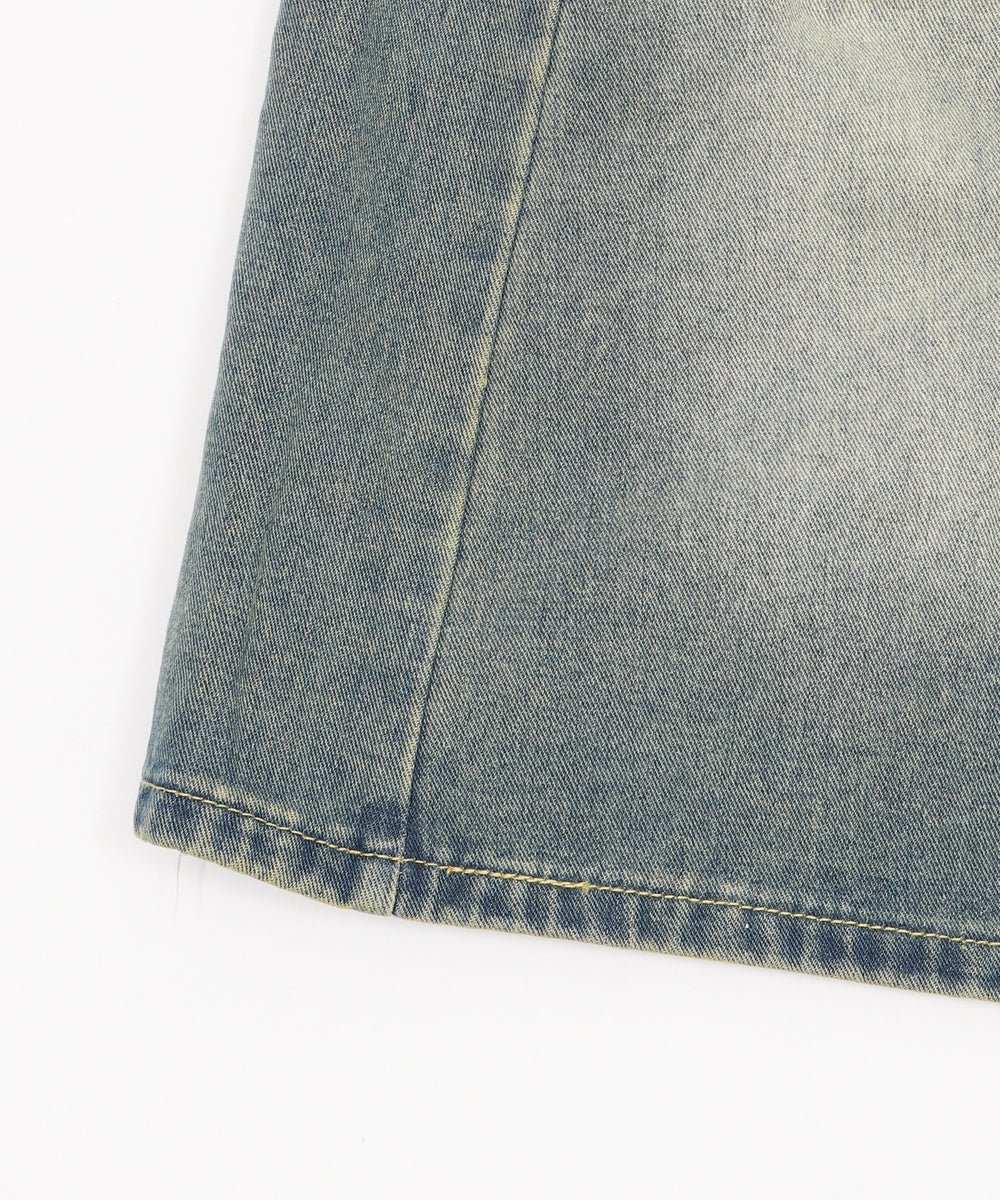 バギーハーフデニム