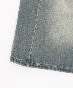 バギーハーフデニム