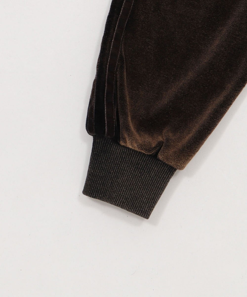 ベロア2ラインジップパーカー