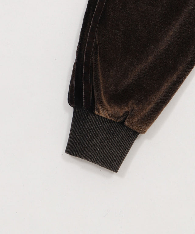 ベロア2ラインジップパーカー