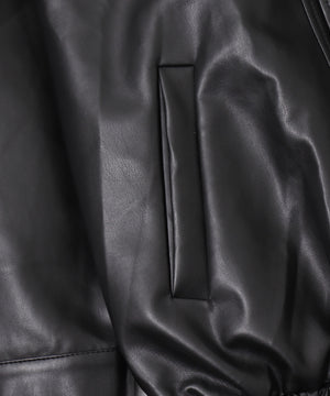 オーバーサイズPUジャケット