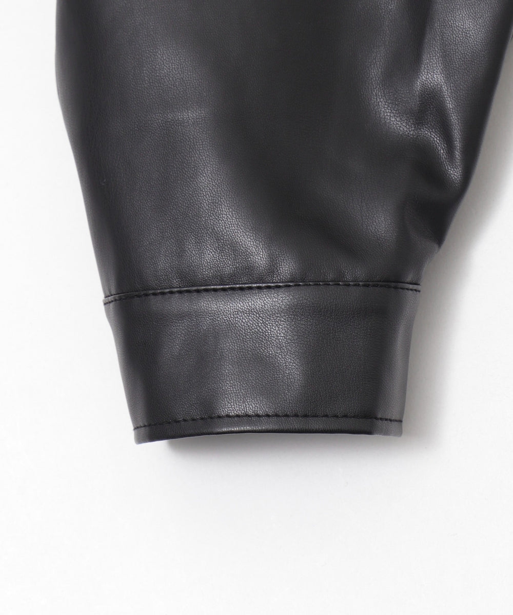 オーバーサイズPUジャケット