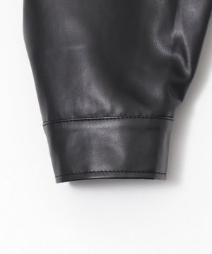 オーバーサイズPUジャケット