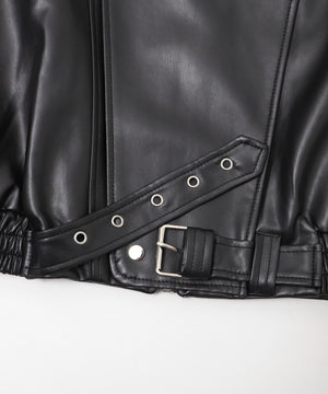 オーバーサイズPUジャケット