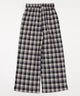 ワイドルーズチェックパンツ
