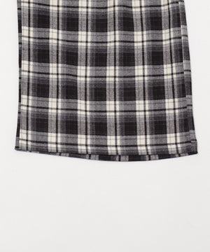 ワイドルーズチェックパンツ