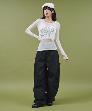 ホワイトアイボリー モデル：160cm F着用