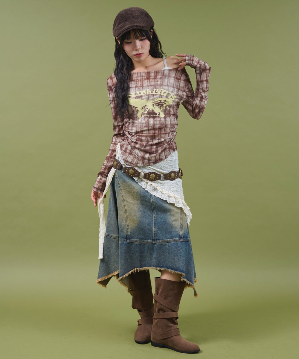 ブラウン モデル：160cm F着用