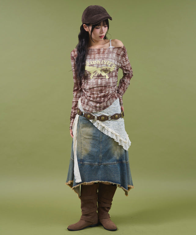 ブラウン モデル：160cm F着用