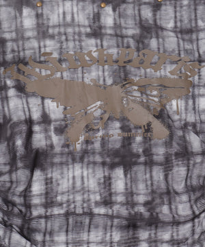 チェックシアーバタフライトップ