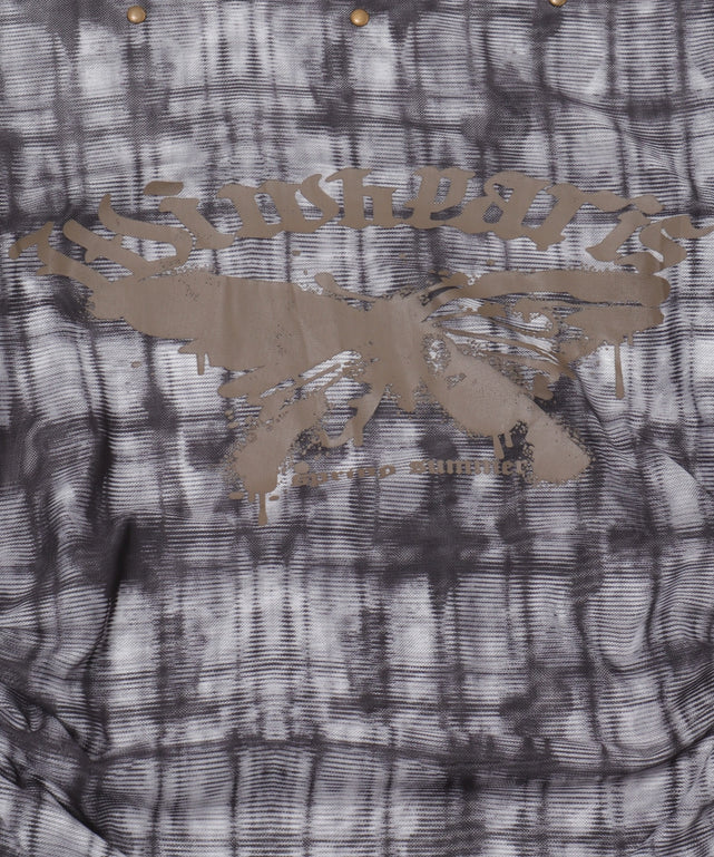 チェックシアーバタフライトップ