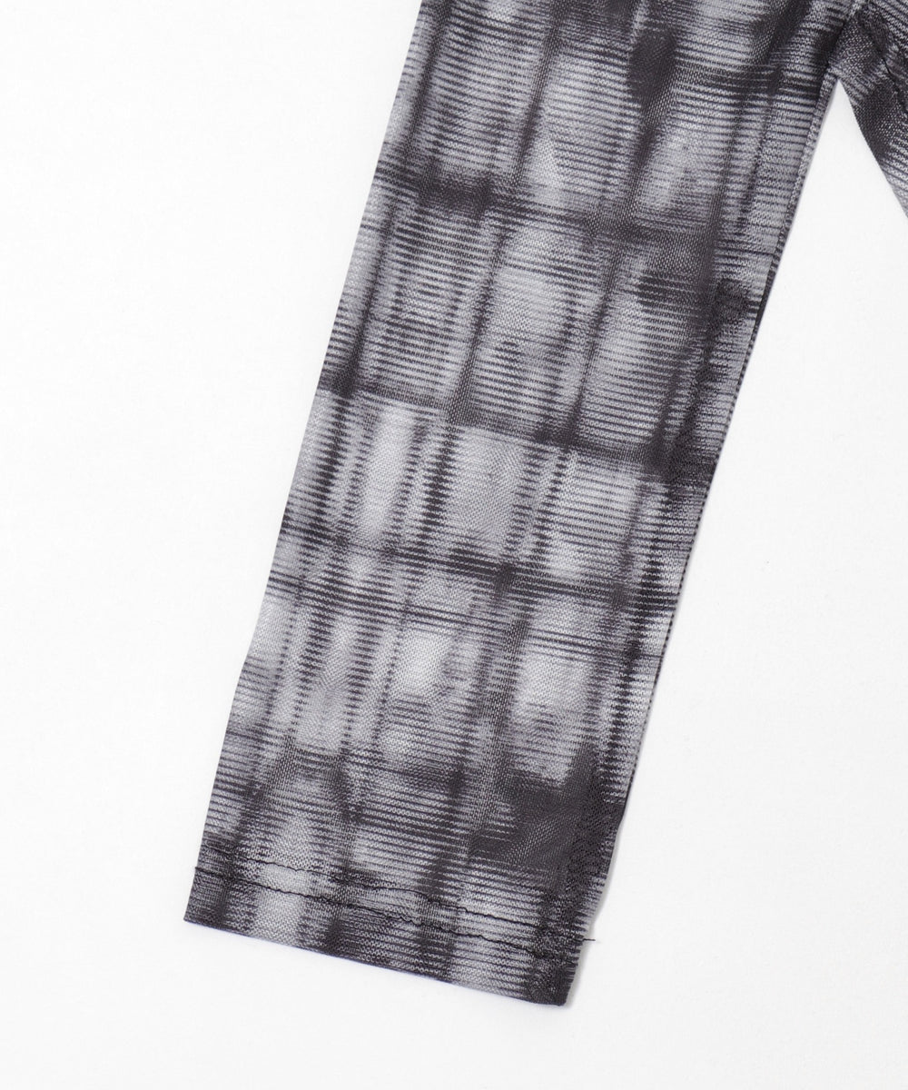 チェックシアーバタフライトップ