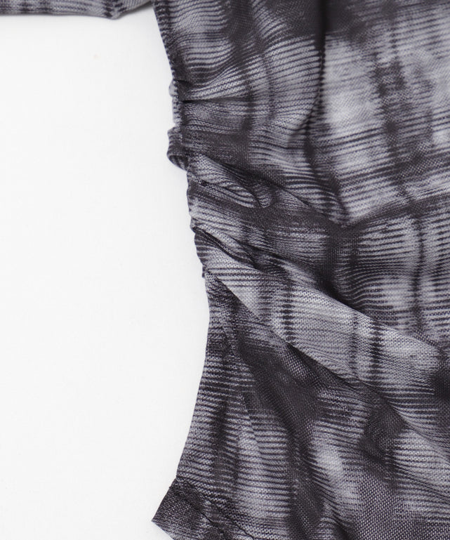 チェックシアーバタフライトップ