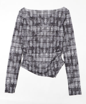 チェックシアーバタフライトップ