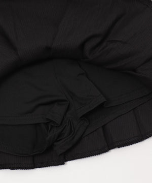 ウエストデザインプリーツスカパン