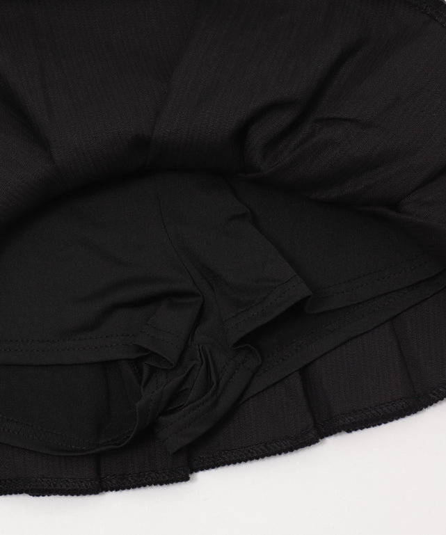 ウエストデザインプリーツスカパン