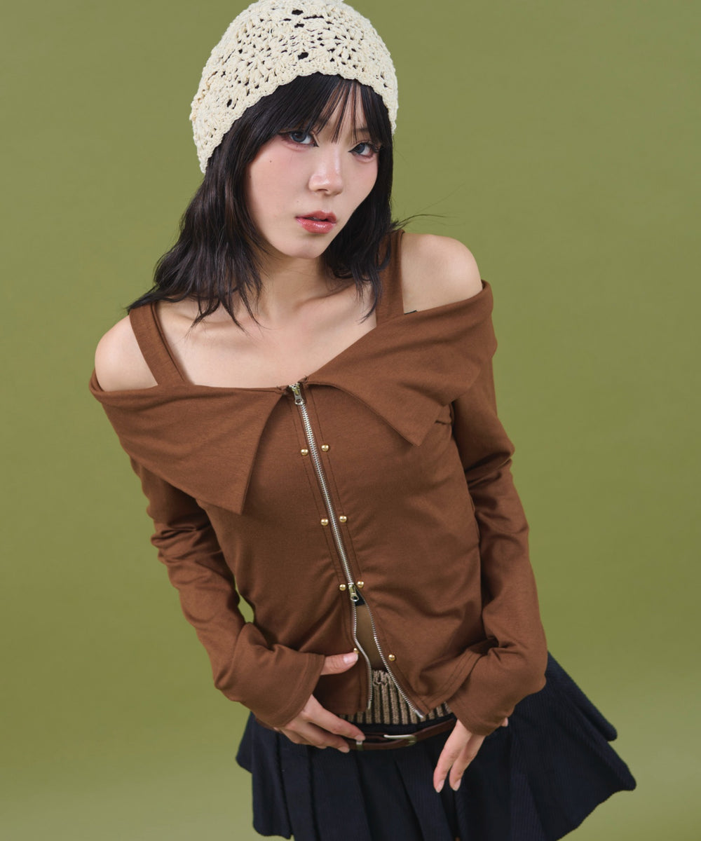 ブラウン モデル：160cm F着用