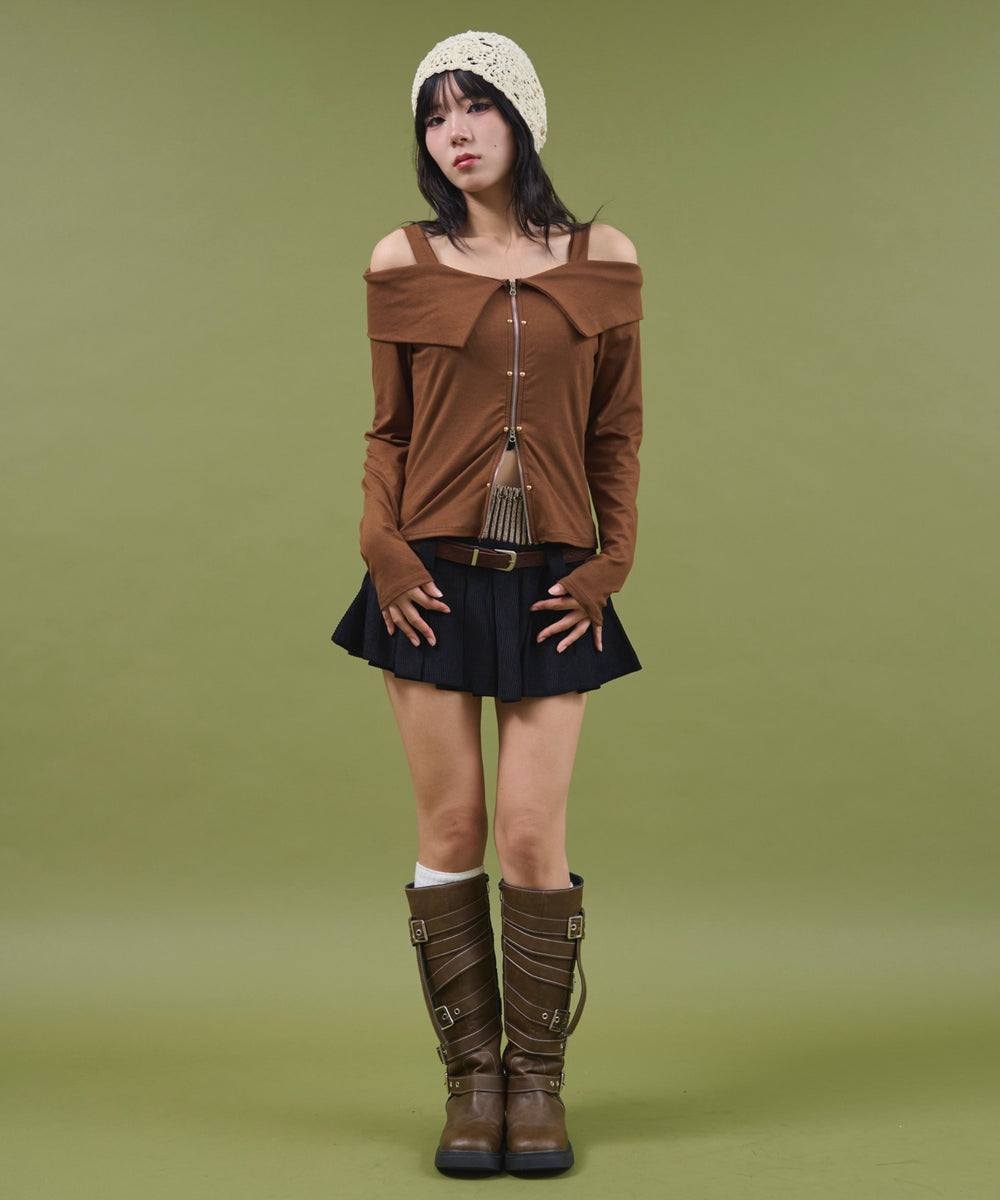 ブラウン モデル：160cm F着用