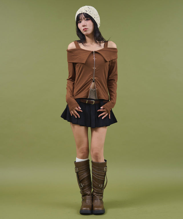 ブラウン モデル：160cm F着用