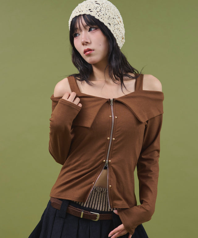 ブラウン モデル：160cm F着用