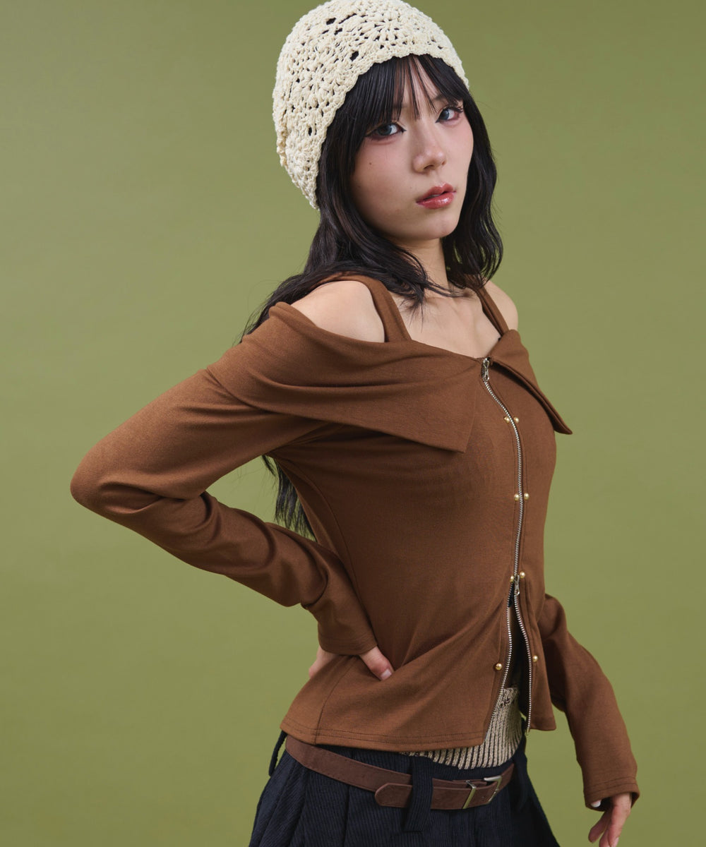 ブラウン モデル：160cm F着用