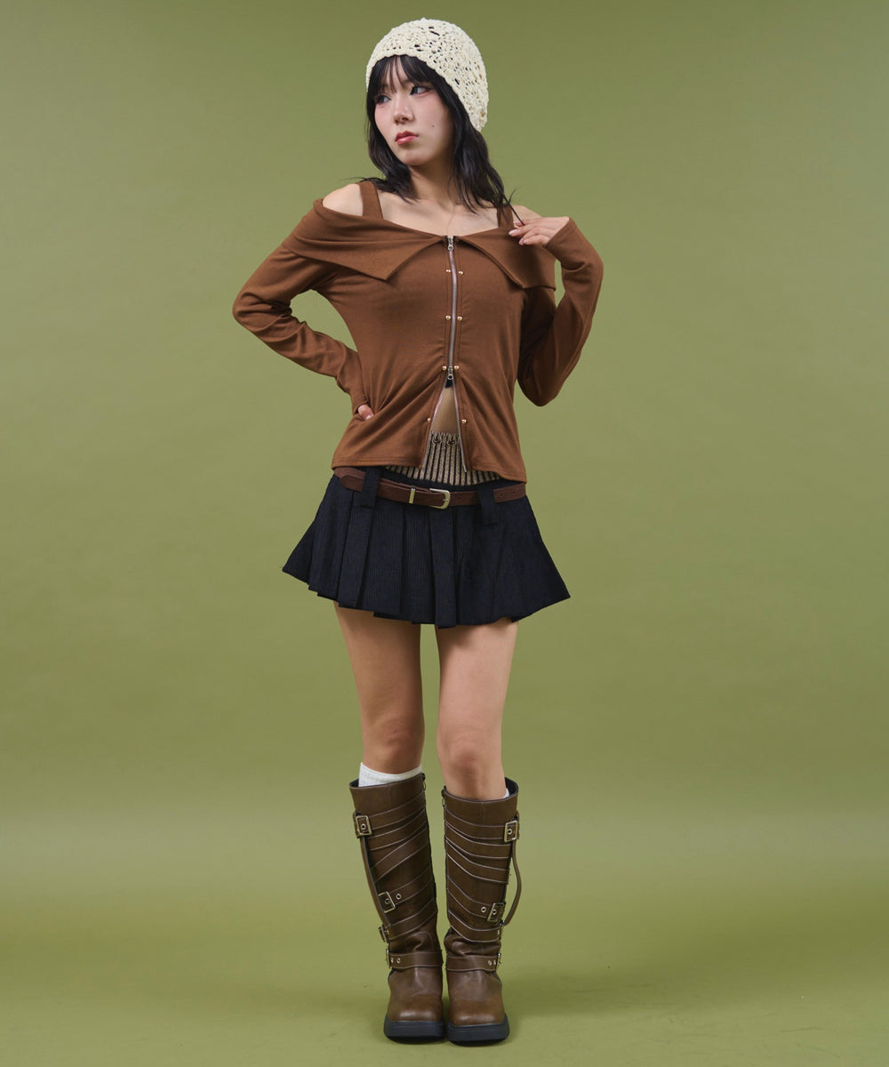 ブラウン モデル：160cm F着用