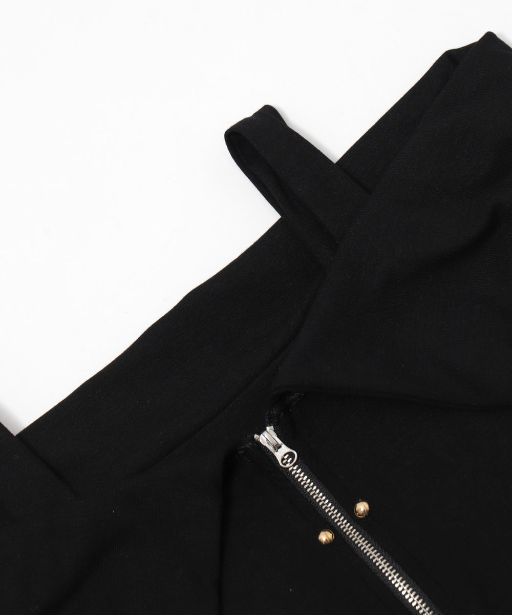 オフショルスタッズデザイントップ